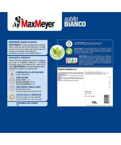MaxMeyer Pittura Lavabile Subito - Bianco Glaciale - 10L