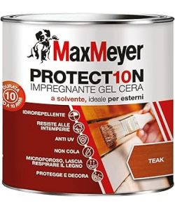 MaxMeyer Impregnante a Solvente Teak 0,75 L - Protezione Legno Esterni