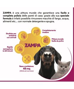 MaxMeyer Pittura Murale Amica degli Animali - Bianco - 4L