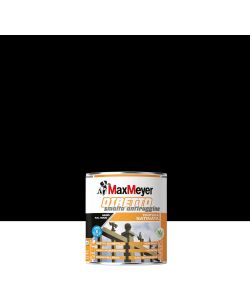 MaxMeyer Smalto Antiruggine Satinato Nero 0,75L per Interni ed Esterni