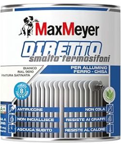 MaxMeyer Smalto Diretto Termosifoni Satinato R9010 Bianco 0,5L