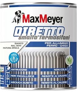 MAXMEYER Smalto Termosifoni Opaco Bianco R9010 0,5L per Interni
