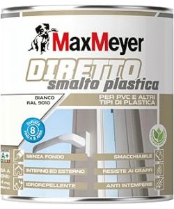 MaxMeyer Smalto Plastica Diretto R9010 Bianco 0,5L Satinato Idrorepellente