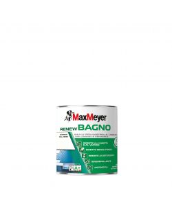 MaxMeyer Smalto All'Acqua Satinato Renew Bagno Bianco 0,75L Interno