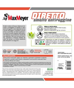 MaxMeyer Smalto Antiruggine Diretto Grigio Antracite RAL 7016 Brillante 0,75L