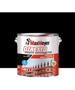 MaxMeyer Smalto Antiruggine Brillante Nero R9005 2L per Interni ed Esterni