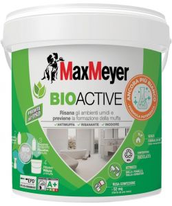 MaxMeyer Pittura BioActive Antimuffa Plus 4L Bianco Risanante Interno Pronto Uso