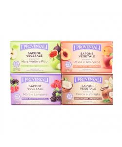 I Provenzali Saponetta Finissima Vegetale Assortita con Estratti Fiori 150 g