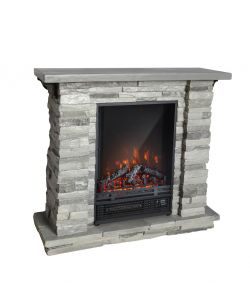 GMR Camino Elettrico Tigullio Pietra Grigia 1800W - 90x30x80 cm