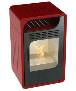 GMR Stufa Bioetanolo Ventilata Fiammetta Junior Bordeaux - 40x38x65 cm
