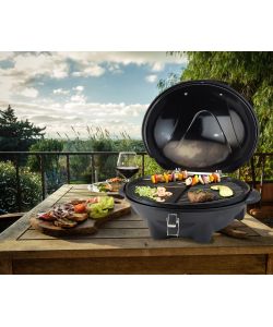 GMR Gioval - Barbecue Elettrico da Esterno 2000-2400W con Ruote