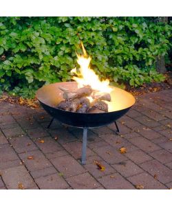 GMR Braciere Diana in Acciaio Nero - Fuoco e BBQ per Esterni - 59x35cm