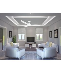 Ventilatore a soffitto RONDINE bianco lampadario/ventola