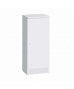 Sarmog - Mobile contenitore 1 anta bianco 31x34x80 cm per bagno