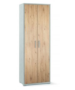 Mobile 2 ante in kit Doubl 199 x 71 x 41 cm Ossido Bianco - Rovere Naturale