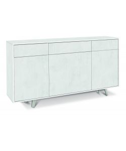 Madia Quadrante 3 ante 3 cassetti push-pull 92 x 164 x 41 cm Ossido Bianco