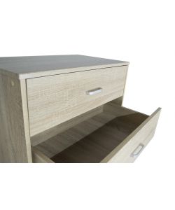 Sarmog Cassettiera 6 Cassetti Olmo Chiaro - 124h x 70l x 41 CM