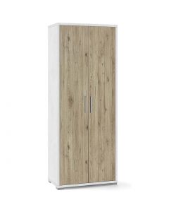 Tidyard Libreria Scaffale Mobiletto Armadietto Mobile in Truciolato con 2 Ante e 2 Ripiani per la Casa e LUfficio Mobiletto Multiuso Armadio a Terra Armadio di stoccaggio 82,5x30,5x80 cm Bianco