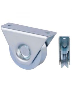 Ruota Cancelli Gola V  80 Supporto          325 Fc