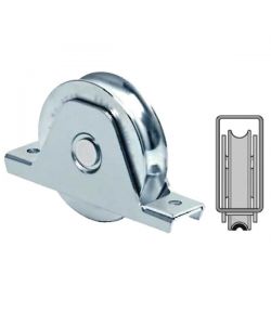 Ruota Cancelli Gola U 120 Supporto          337 Fc