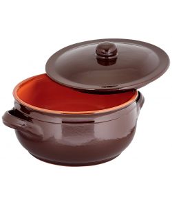 Coli Tegame in Terracotta - Marrone Naturale - 20 cm
