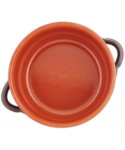 Coli Tegame in Terracotta - Marrone Naturale - 20 cm