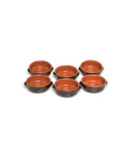 Coli Ciotola in Terracotta con Manici - Marrone - 14cm