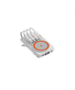 Vinco Power Bank 10000mAh Wireless Magsafe Bianco - Ricarica Rapida Portatile
