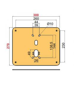 Piastra Rinforzo Basculanti Piatta A2466 Disec