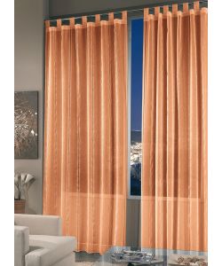 Home Collection Tenda Doriana Arancione 140x290 cm Semitrasparente