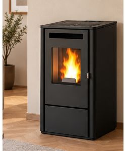 Stufa a Pellet Thelma Nera 9,5 kW Classe A+ Punto Fuoco