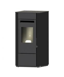 Punto Fuoco Stufa a Pellet Elsa 9,5 kW - Nero - 43,4x46,6x91,9 cm