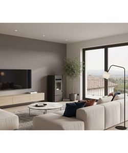 Punto Fuoco Stufa a Pellet Elsa 9,5 kW - Nero - 43,4x46,6x91,9 cm