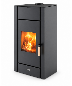 Stufa a Legna Ventilata Regina 10,9 kW Efficienza 85,5% - Colore Nero