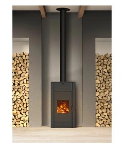 Stufa a Legna Ventilata Regina 10,9 kW Efficienza 85,5% - Colore Nero
