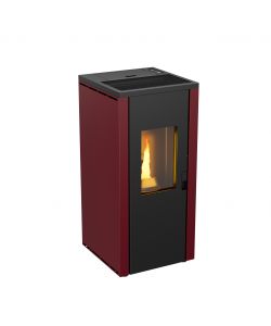 Stufa a pellet Design Evo 7 Bordeaux