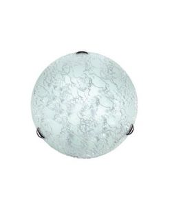 Plafoniera Ghiaccio bianco diam. 30 cm E27 60W