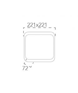 Plafoniera Ever Antracite 30w