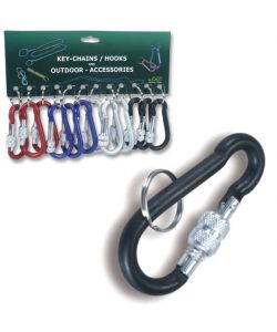 Portachiavi Anello Moschettone Lock 8   Pz 12 Geit