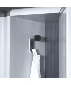 Garofalo Armadio Spogliatoio PVC Grigio 59x39x175 cm con Serratura