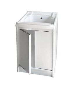 G&S Garofalo Mobile Lavatoio Resina 60x50x86 cm Bianco - 32 Lt - Interno/Esterno