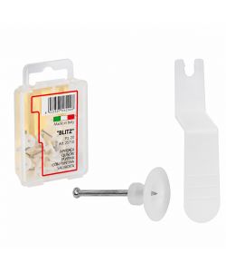 Blitz Ganci Appendiquadri Nylon 20pz - Invisibili con Applicatore Salvadito