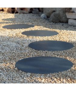 Granulati Zandobbio Cerchio Ardesia Nera 37.5 cm Passo Giapponese 20 mm