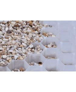 Stabilizzatore per Ghiaia Bianco 117,6x76,4 cm Carrabile