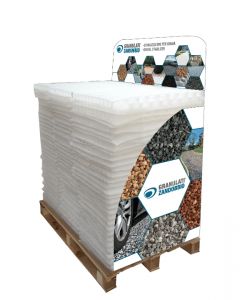 Stabilizzatore per Ghiaia Bianco 117,6x76,4 cm Carrabile