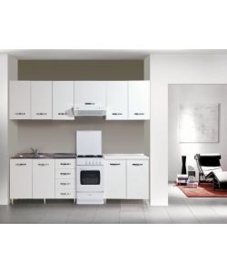 Sottolavello Bianco 120 cm con Doppia Vasca e Sgocciolatoio - Ideale per Cucine Modulari