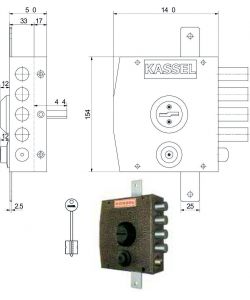 Serratura Sic.Triplice Sx Dm 1352 Kassel