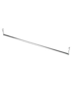 Barra Porta Abiti Grigio Cromato 90 cm per Ripiani