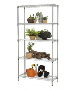 Serena Group Scaffale Robusto Outdoor - 5 Ripiani - 35x90x177 cm