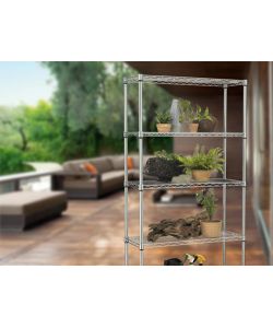 Serena Group Scaffale Robusto Outdoor - 5 Ripiani - 35x90x177 cm